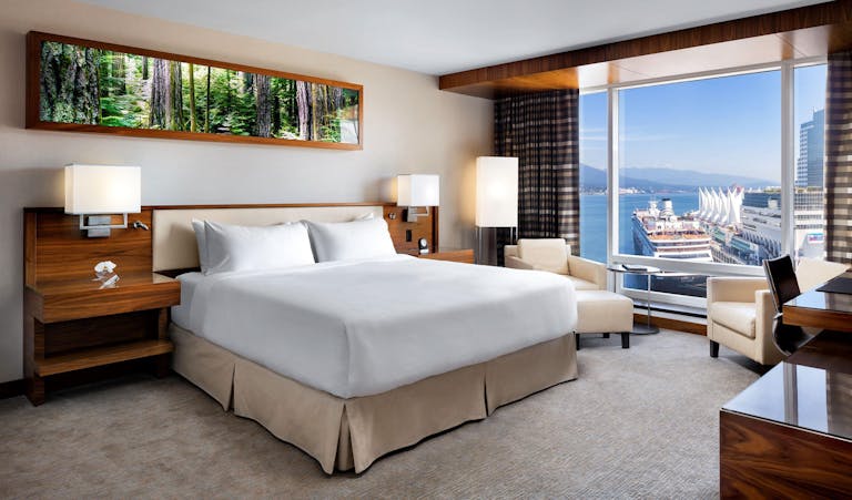 Wake up to views over Vancouver harbour at Fairmont Pacific Rim