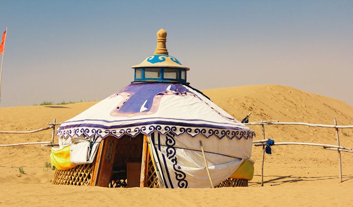 Mongolia Gobi Desert Yurt