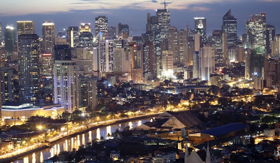 Manila, city skyline, the Philippines