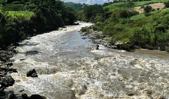 The Rio Suarez River in Colombia