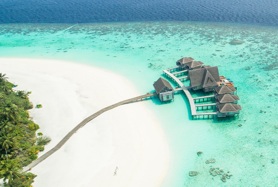 maldives aerial of property