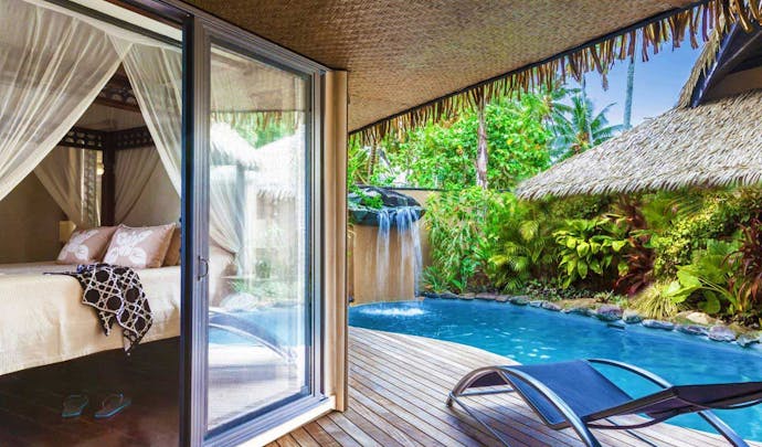 Luxury hotels and pools on the Cook Islands