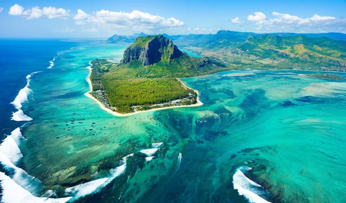 Stay by the coral in Mauritius