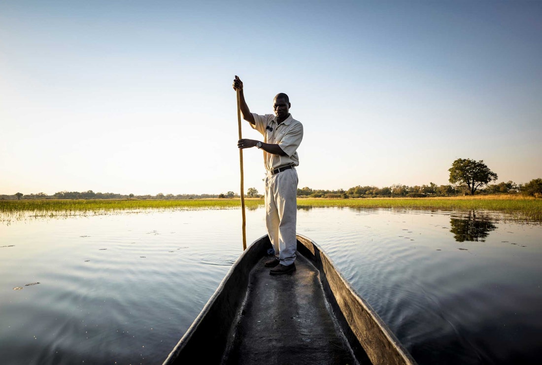 Canoe trip in Botswana