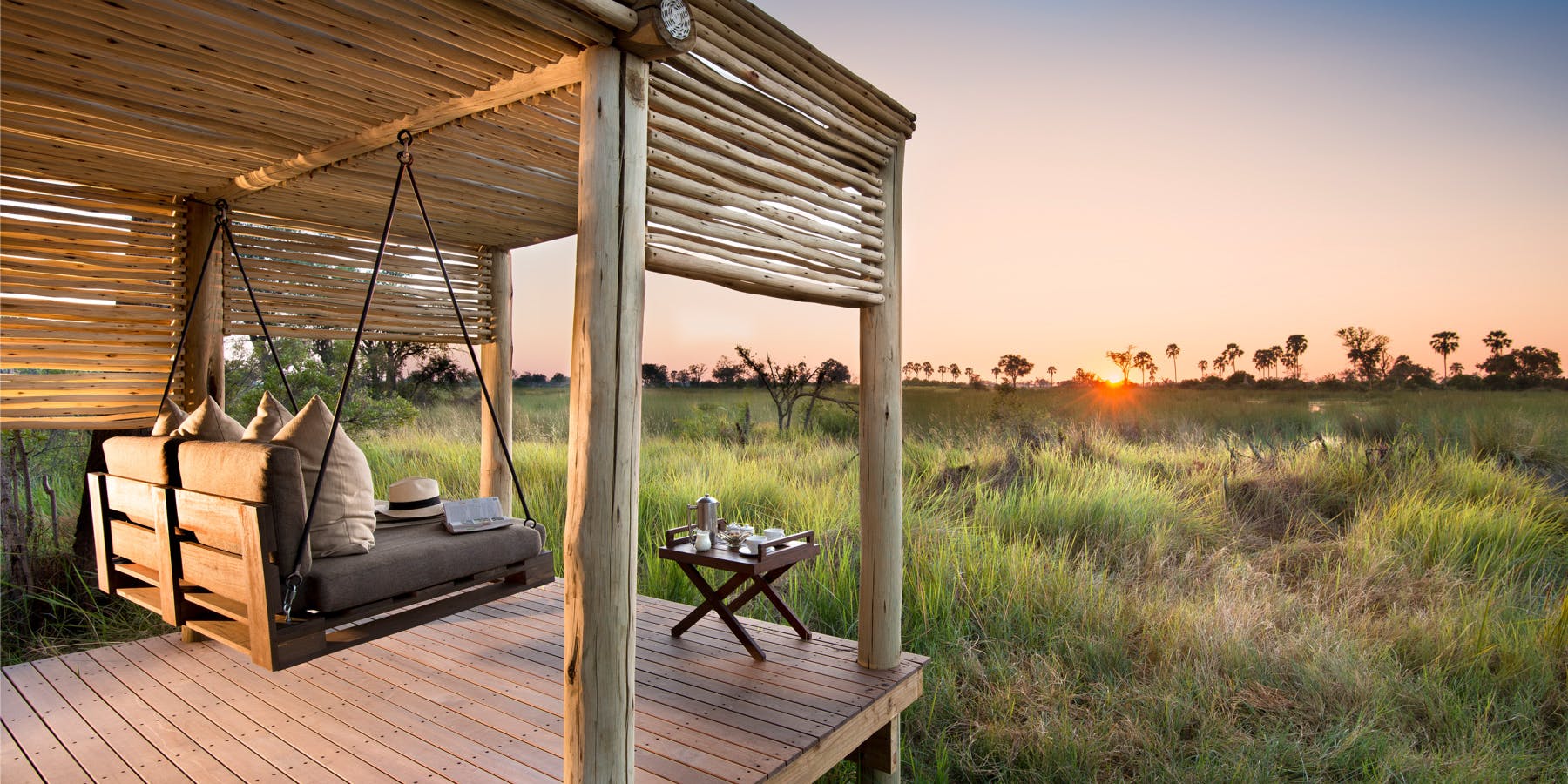 Botswana camp in the Okavango Delta