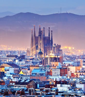 Barcelona skyline view