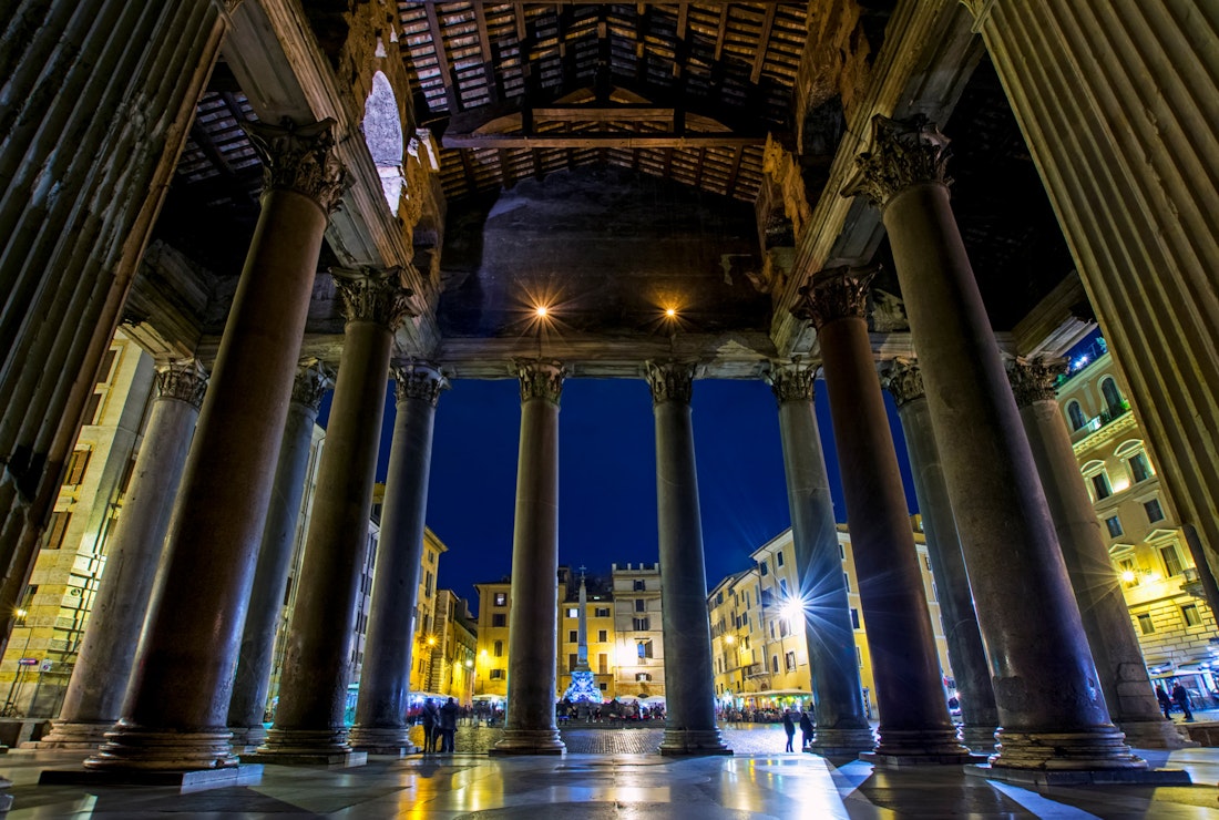 Rome's Pantheon by night