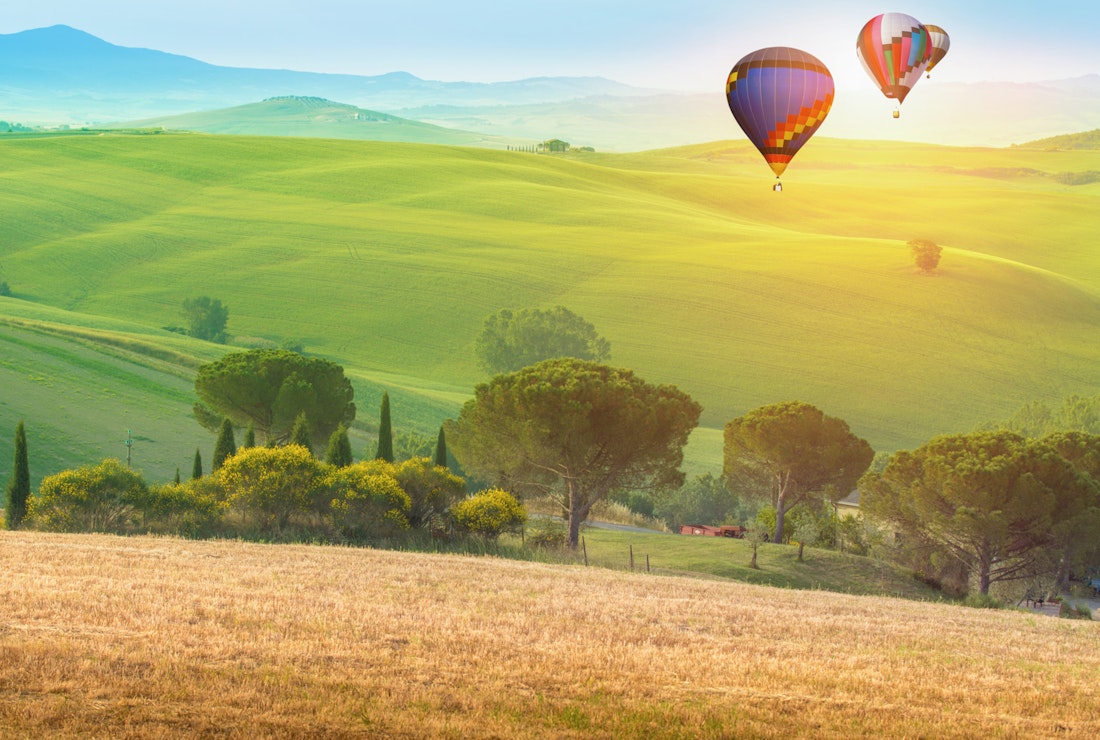 Tuscany hot air balloon ride