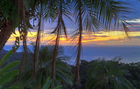 Nicoya Peninsula at sunset, Costa Rica
