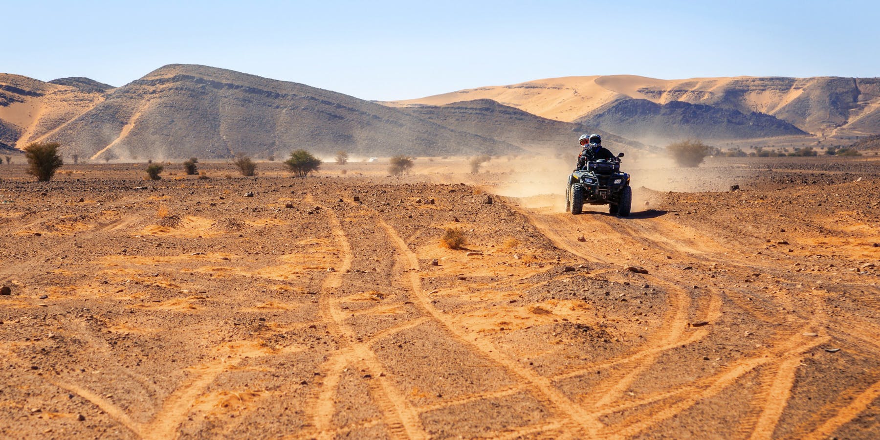 Quad biking in Agafay Desert