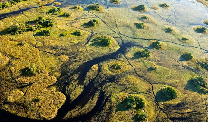 Okavango Delta aerial view