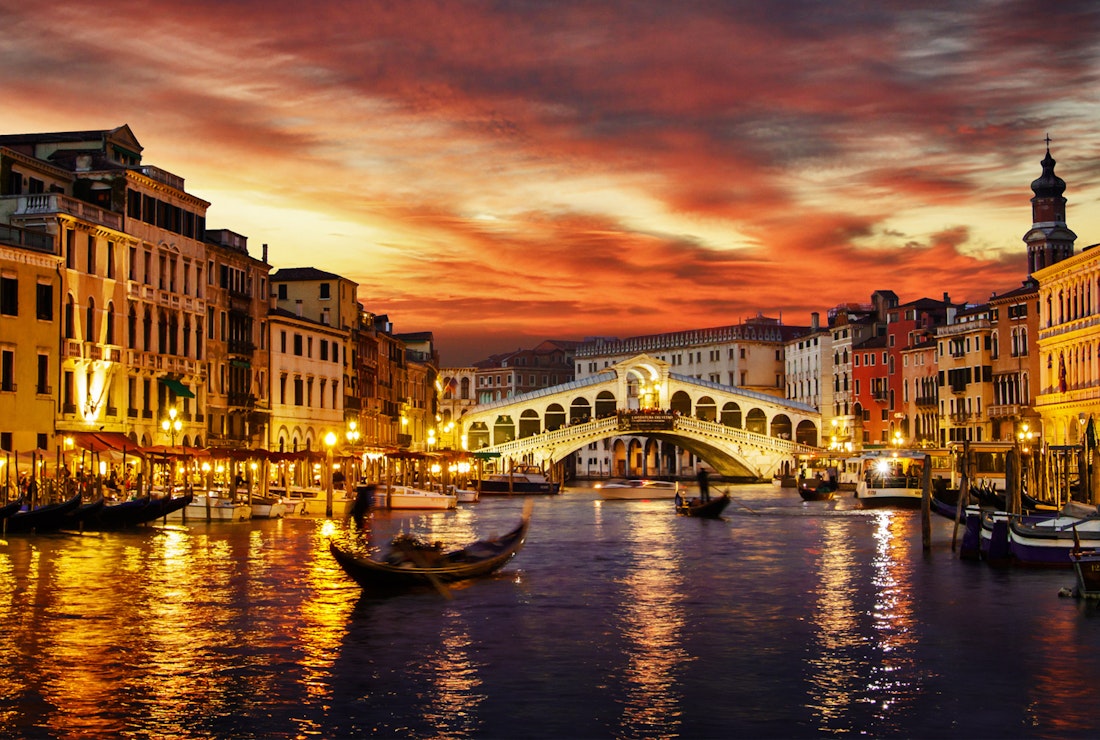 Romantic evening in Venice