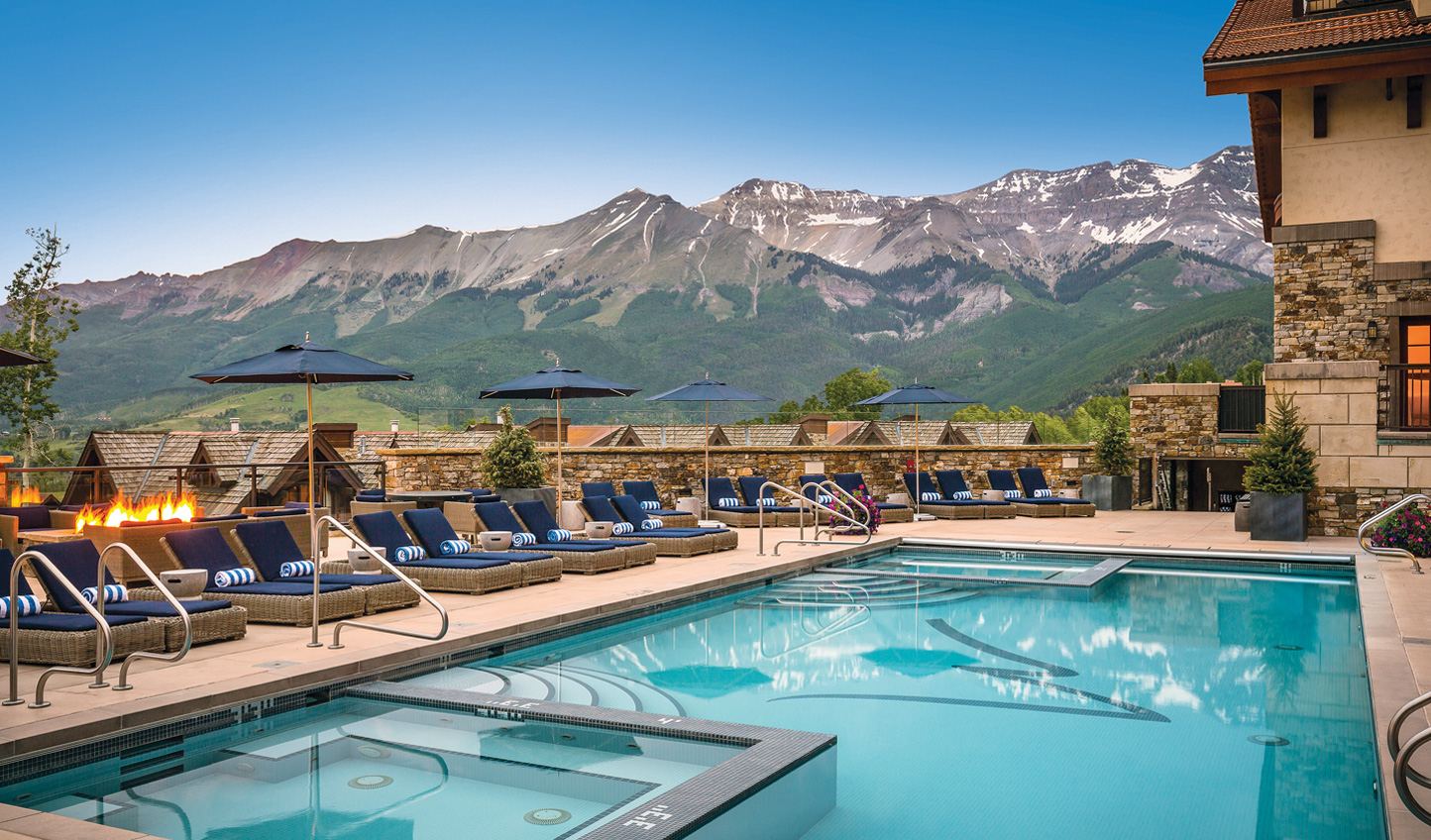 Madeline Hotel Telluride CO Luxury Hotels In The USA Black Tomato   WEB Hotel Madeline Pool 