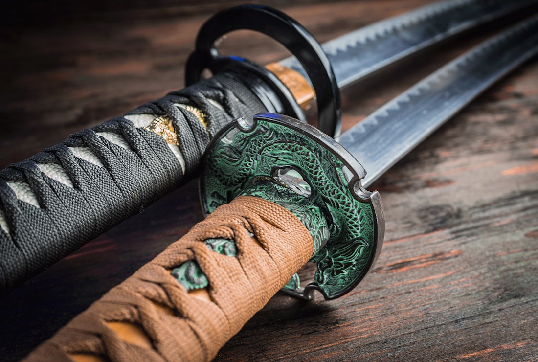 Samurai katana swords