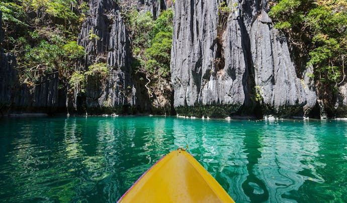 Kayaking in Palawan