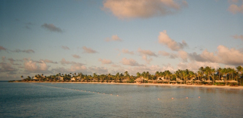 sunset beach caribbean