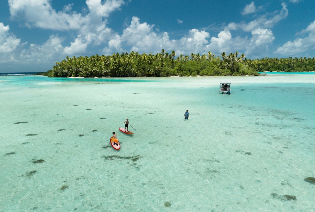 The Brando beach day in french polynesia