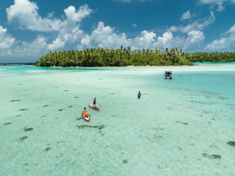 The Brando beach day in french polynesia