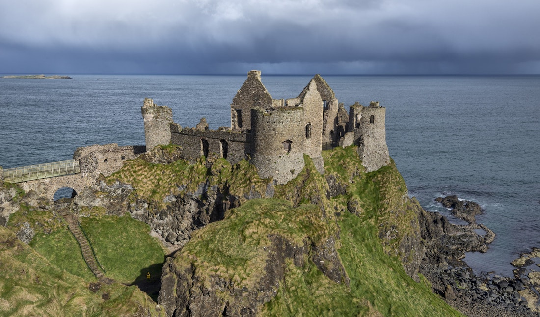 Dunluce castle in ireland