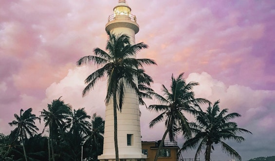 galle lighthouse in Sri Lanka
