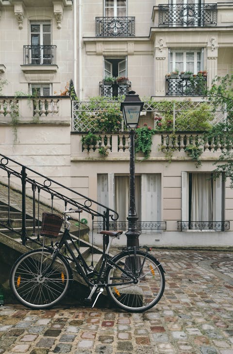 European city with bike