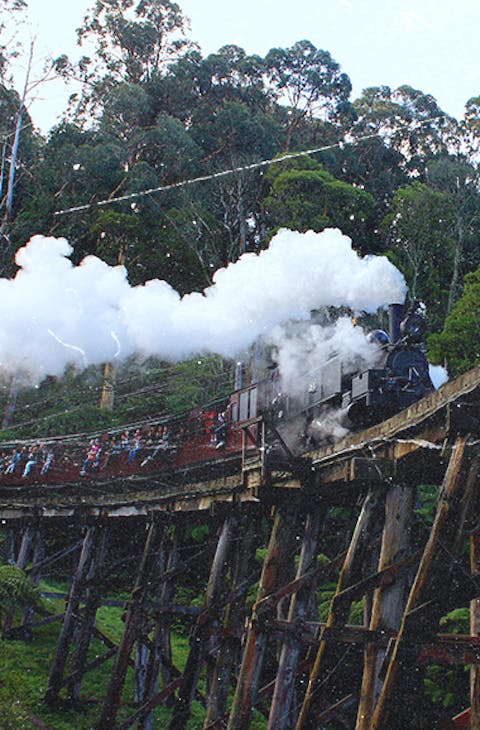 Dandenong railway following in Agatha Christie's footsteps
