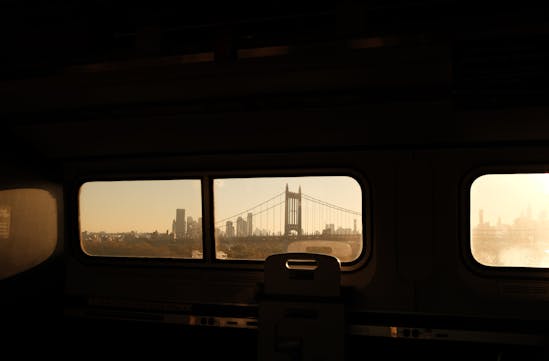 New York City from the train, USA