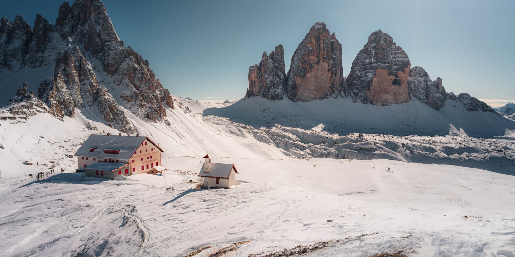 The Dolomites in winter, Italy