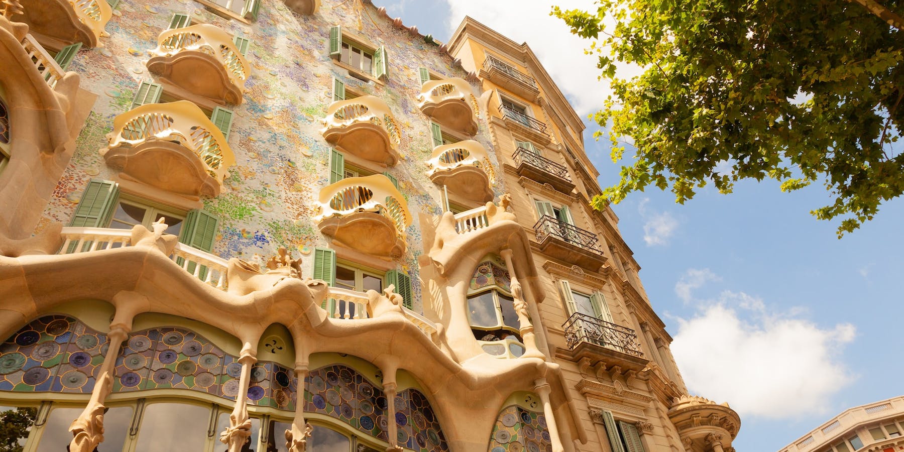 Gaudi house, Barcelona in Spain