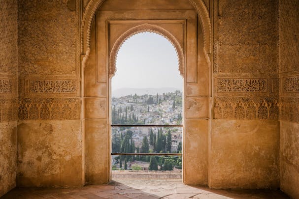 Archway in Alhambra, Granada, Spain