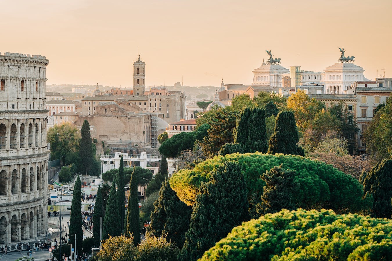 Rome at sunrise, Italy
