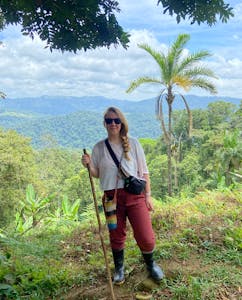 Angela in Costa Rica on a hike