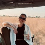 Ellie Clarke on safari in Botswana