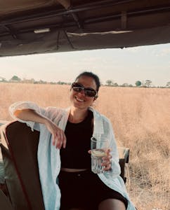 Ellie Clarke on safari in Botswana