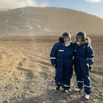 Sophie and Arin in Iceland
