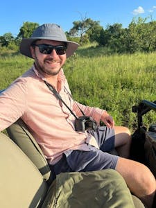 Anthony on safari