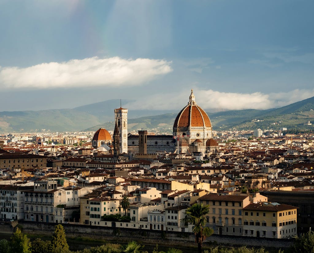 Florence skyline in the sunshine