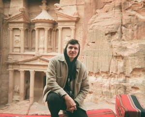 Owen at the Treasury, Petra, Jordan