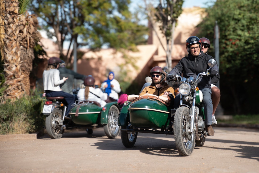 sidecar adventure in Marrakech in morocco